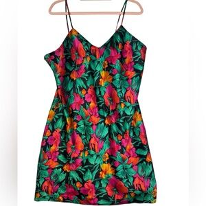 Erika Taylor Intimates Floral‎ Slip Dress (Size L)